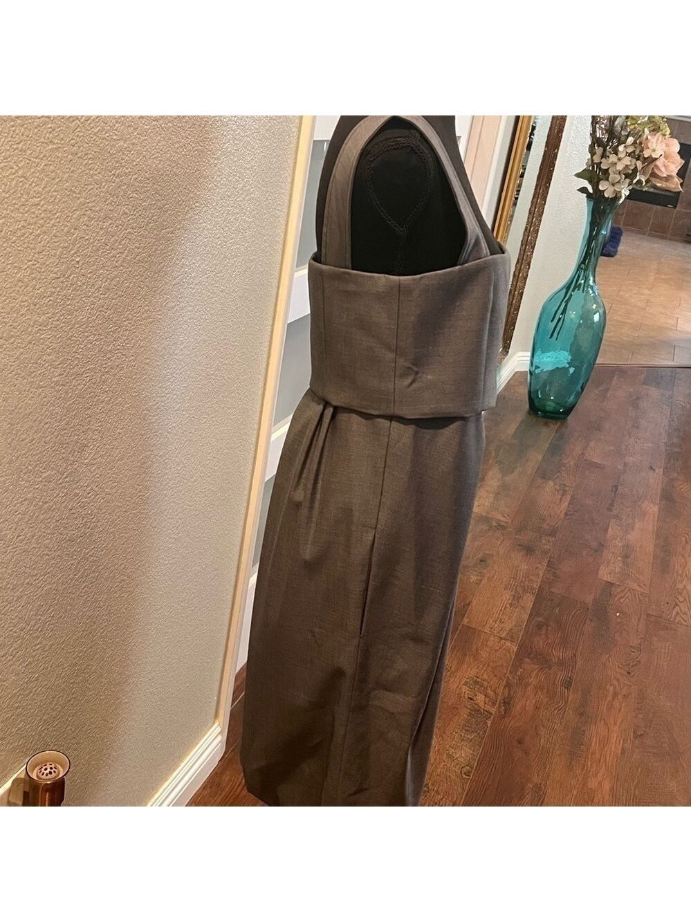 Max MARA gray bubble hem dress. Made in Italy. Size 10 - Picture 11 of 13
